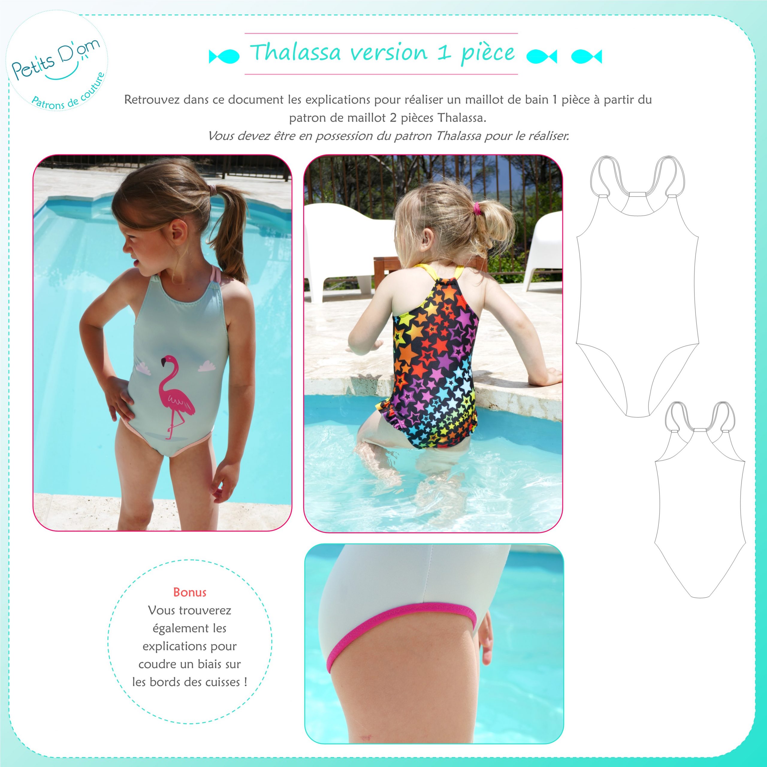 Patron Couture Enfant Maillot de bain Olita - PDF