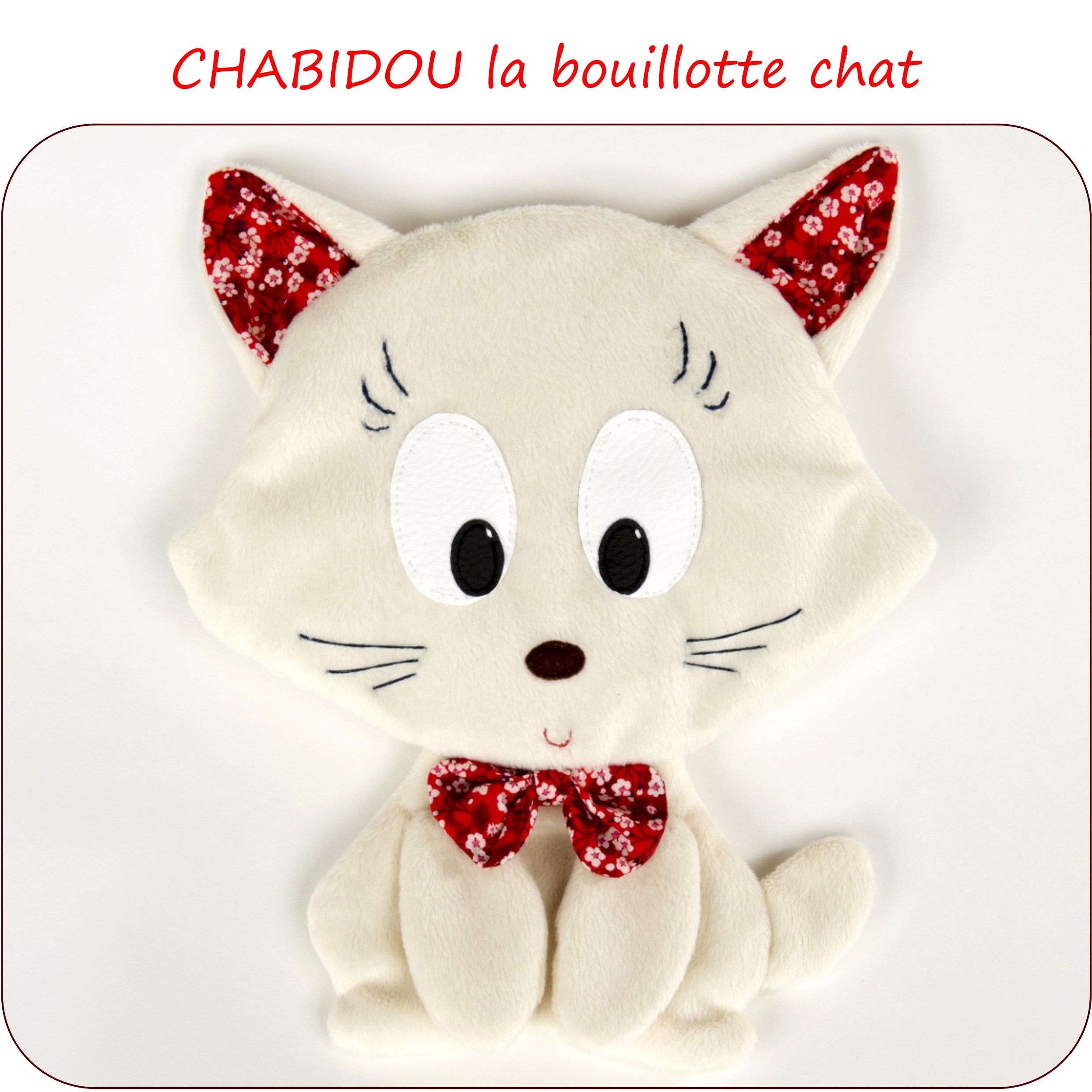 Patron bouillotte chat CHABIDOU - Petits D'om